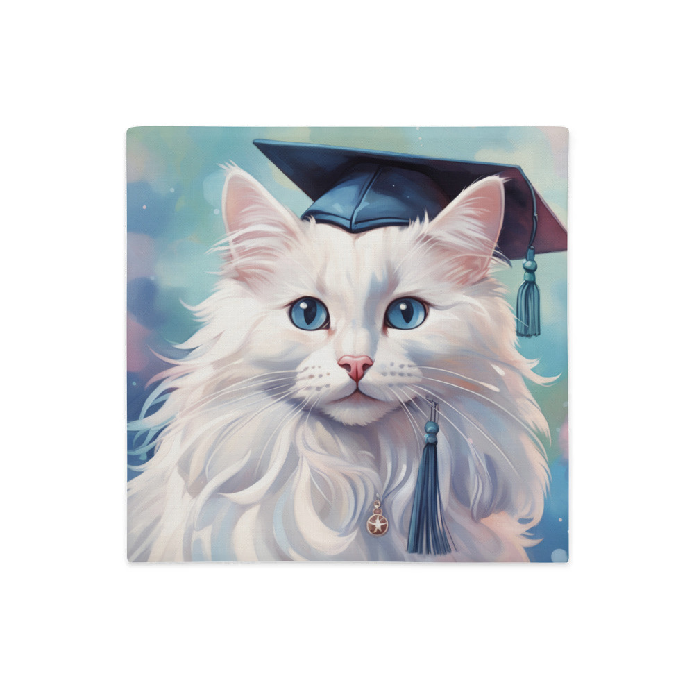 PugMug Custom White Ragdoll Cat Premium Pillow Case