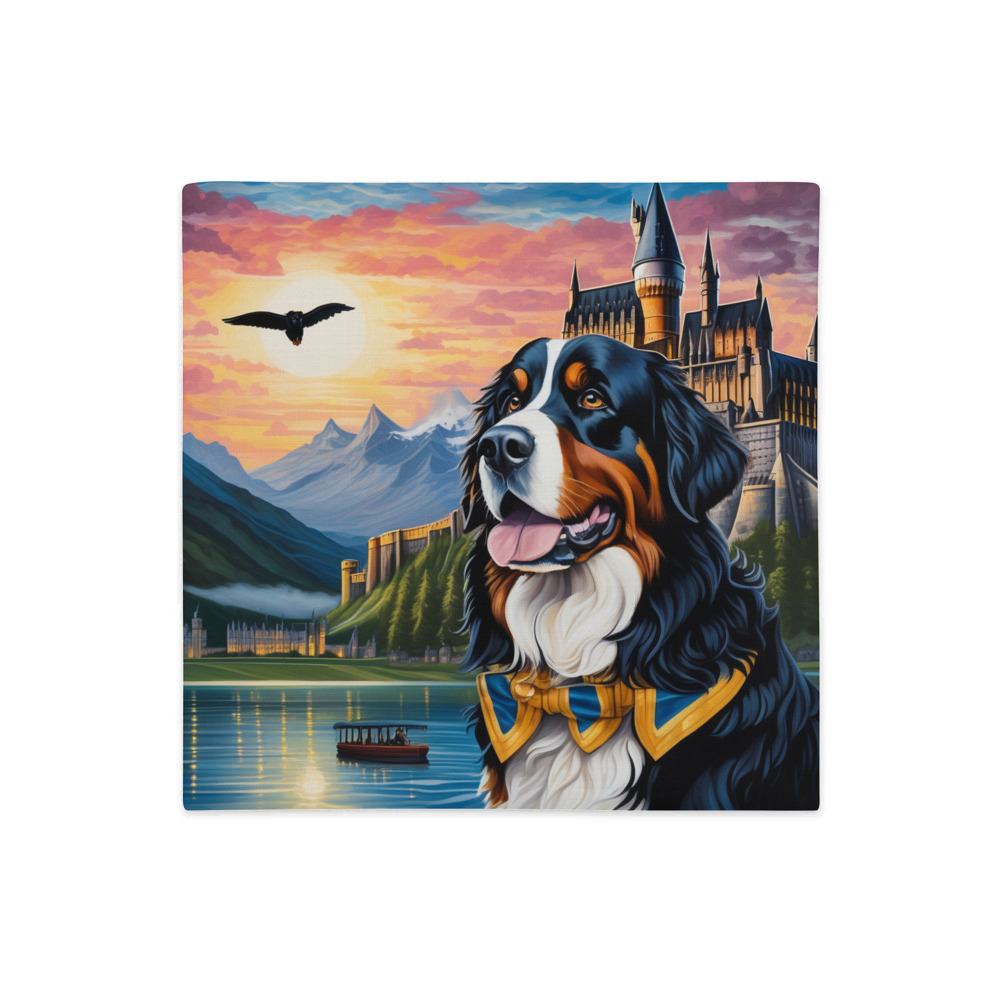 PugMug Custom Bernese Mountain Dog Premium Pillow Case