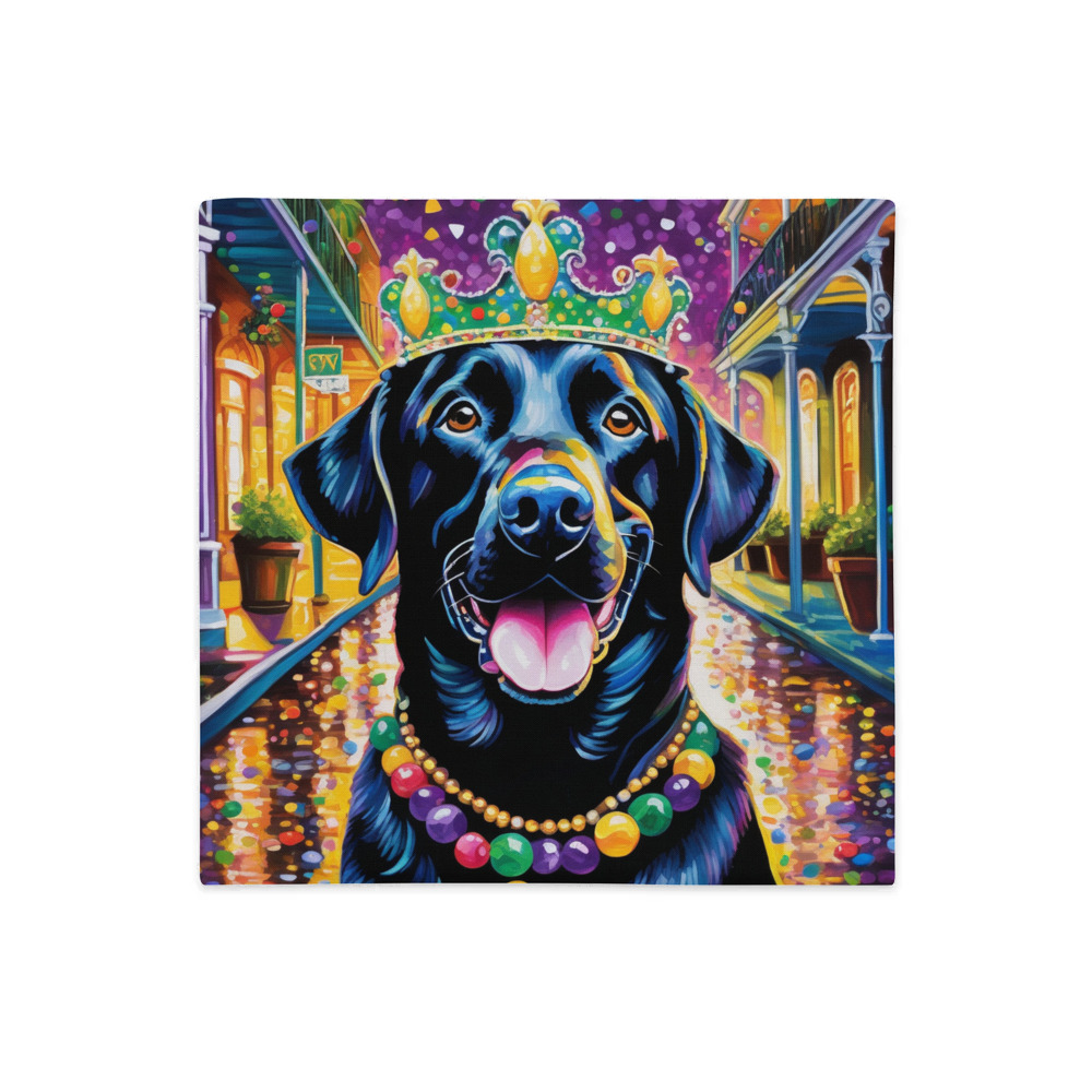 PugMug Custom Black Labrador Retriever Premium Pillow Case