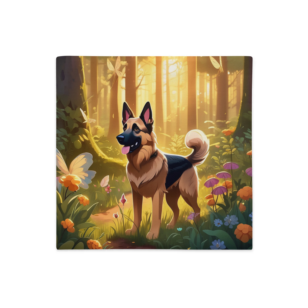 PugMug Custom German Shepherd Dog Premium Pillow Case