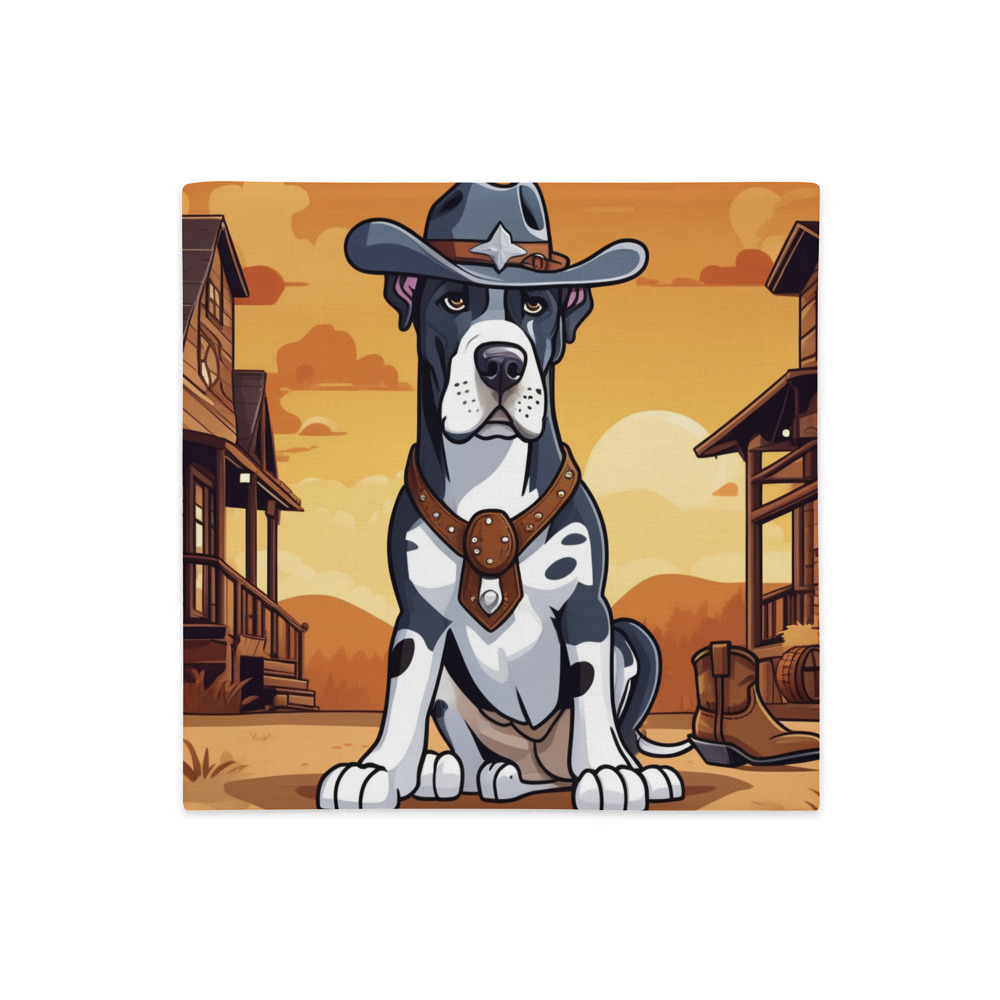 PugMug Custom Great Dane Premium Pillow Case