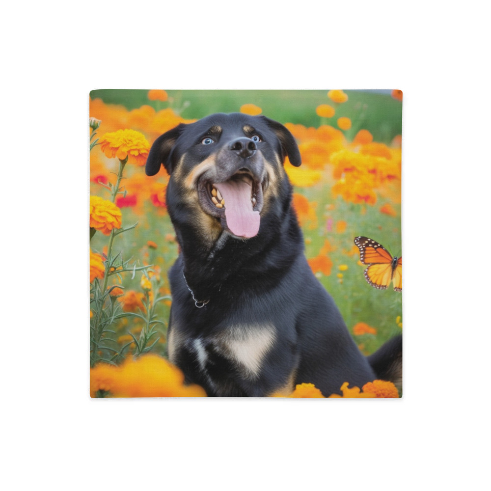 PugMug Custom Blue Premium Pillow Case