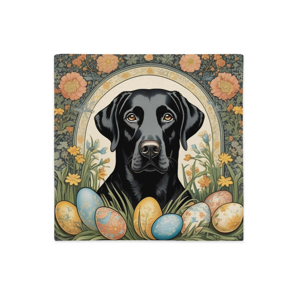 PugMug Custom Black Labrador Retriever Premium Pillow Case