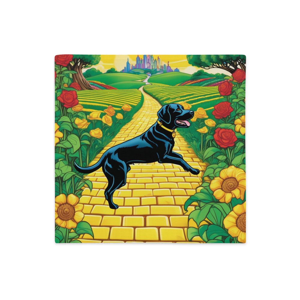 PugMug Custom Black Labrador Retriever Premium Pillow Case