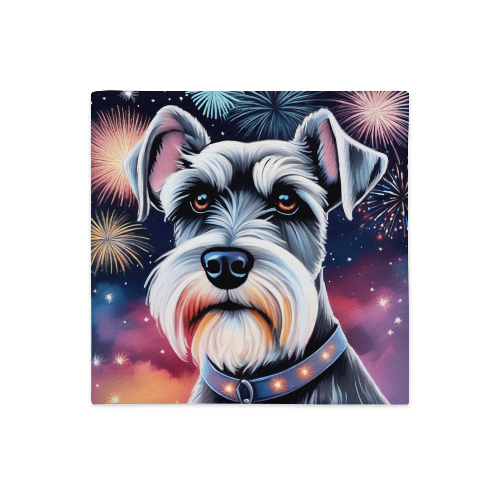 PugMug Custom Miniature Schnauzer Premium Pillow Case