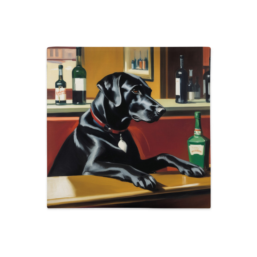 PugMug Custom Black Labrador Retriever Premium Pillow Case