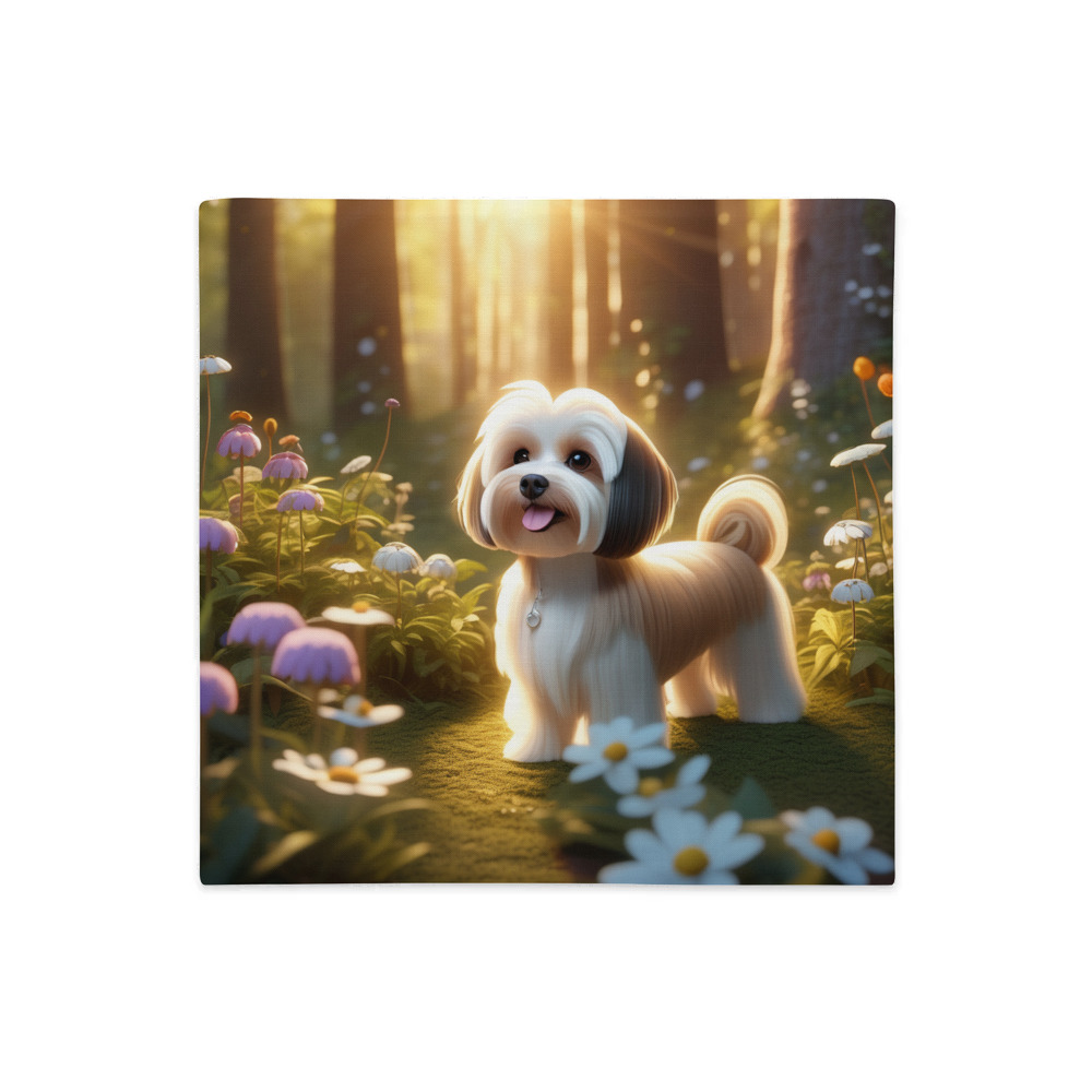 PugMug Custom Tan Havanese Dog Premium Pillow Case