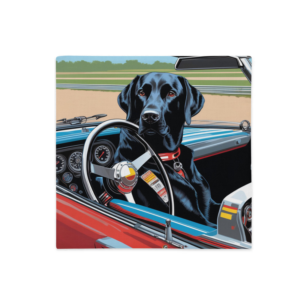 PugMug Custom Black Labrador Retriever Premium Pillow Case