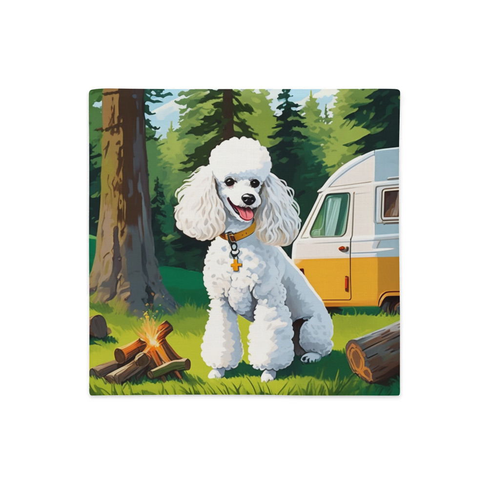 PugMug Custom White Poodle Premium Pillow Case