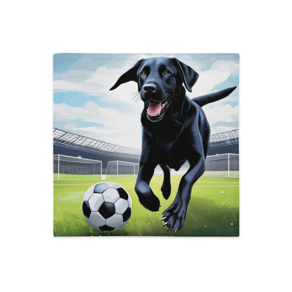 PugMug Custom Black Labrador Retriever Premium Pillow Case