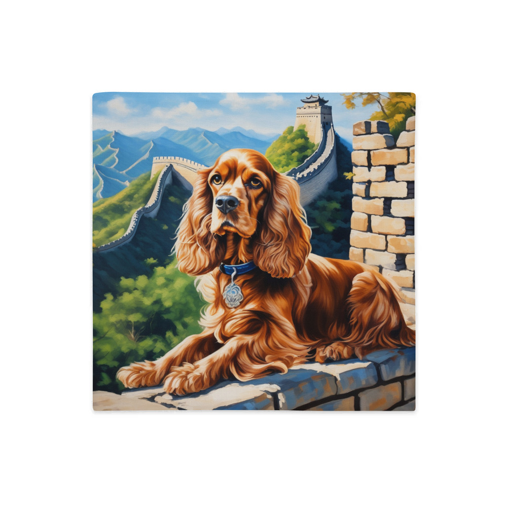 PugMug Custom English Cocker Spaniel Premium Pillow Case
