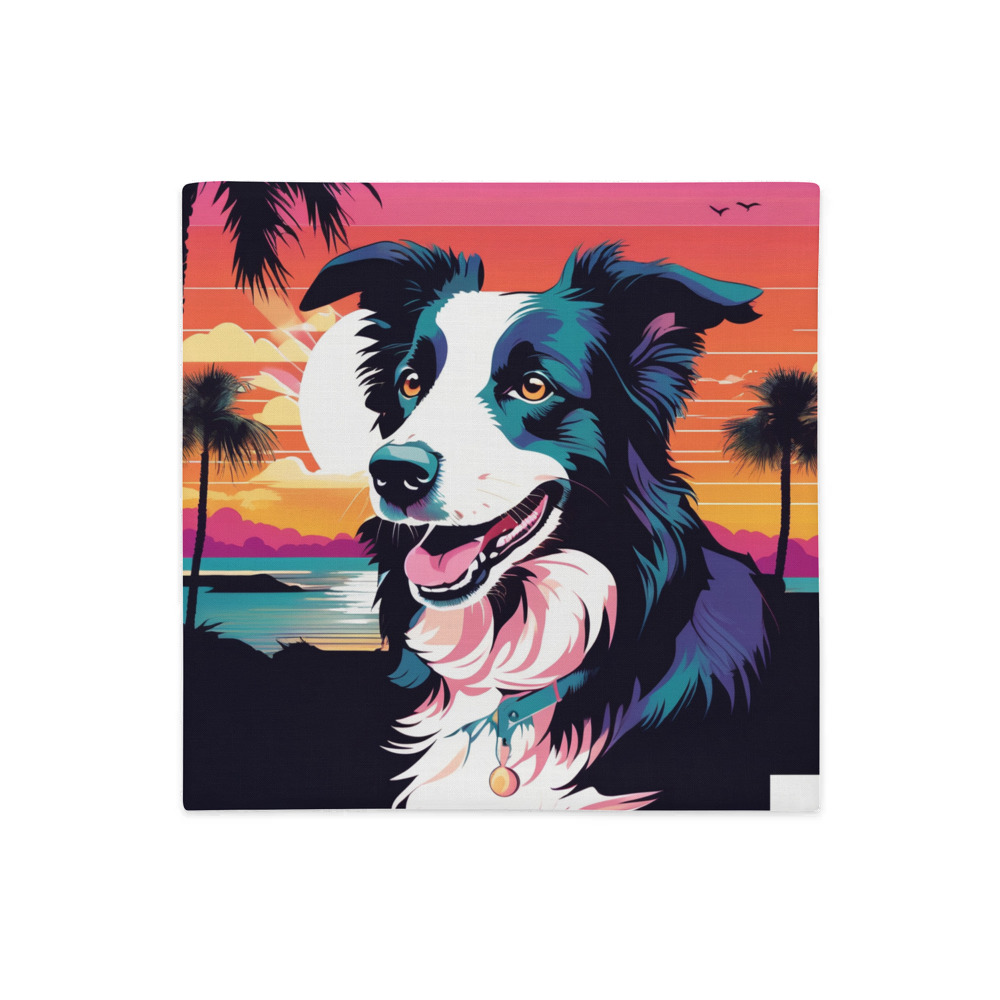 PugMug Custom Border Collie Premium Pillow Case