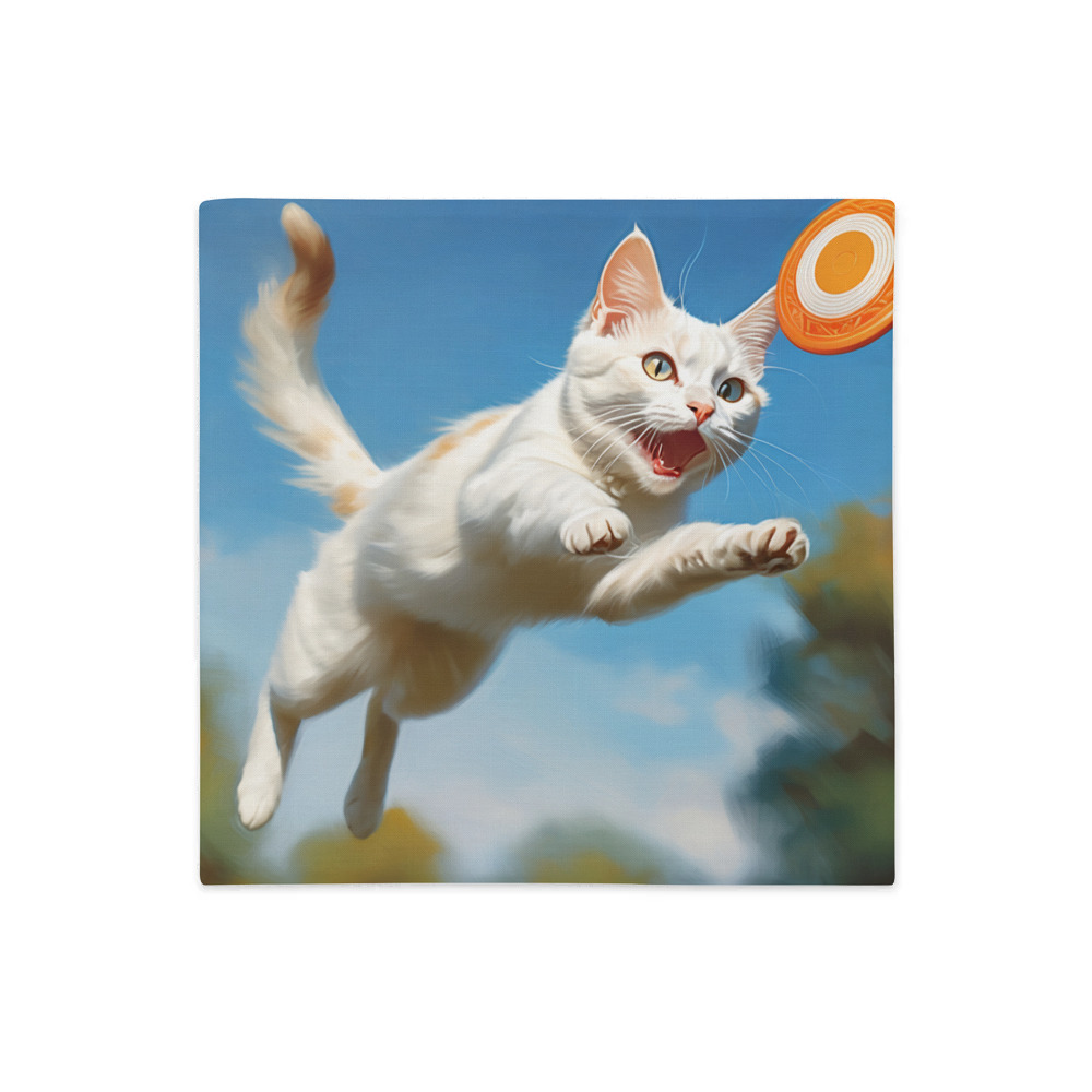 PugMug Custom White Companion Cat Premium Pillow Case