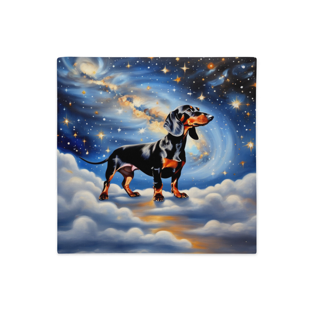 PugMug Custom Black Dachshund Premium Pillow Case