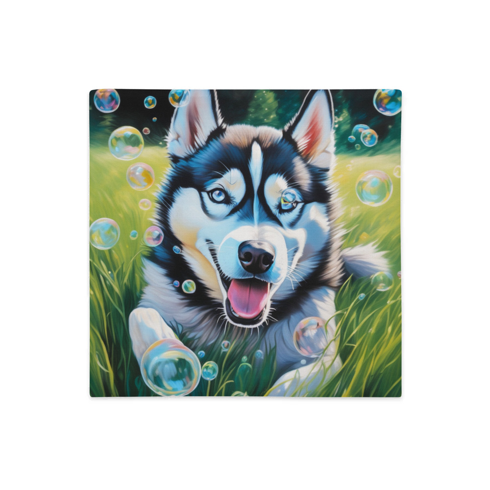 PugMug Custom Siberian Husky Premium Pillow Case