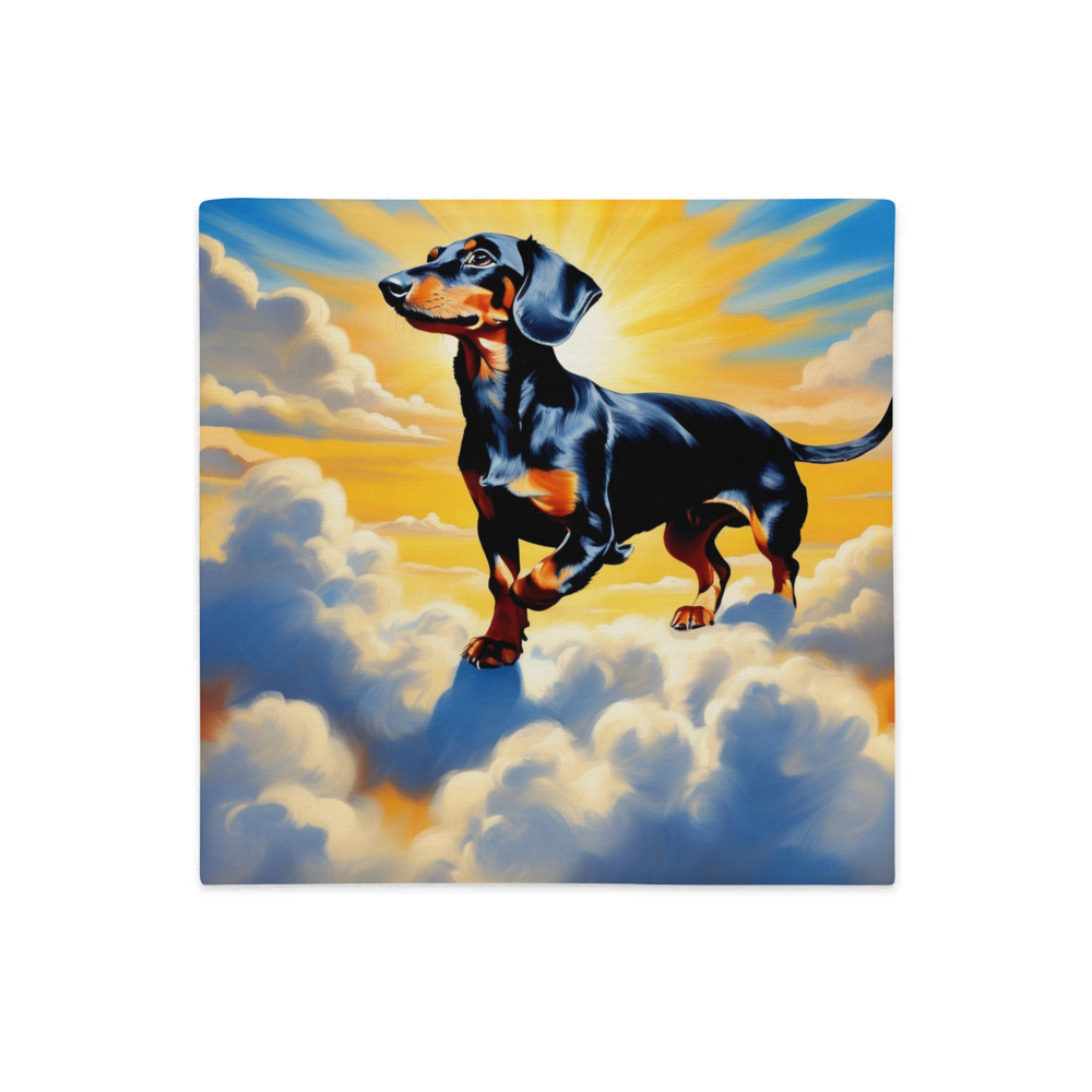 PugMug Custom Black Dachshund Premium Pillow Case