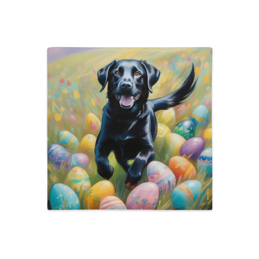 PugMug Custom Black Labrador Retriever Premium Pillow Case
