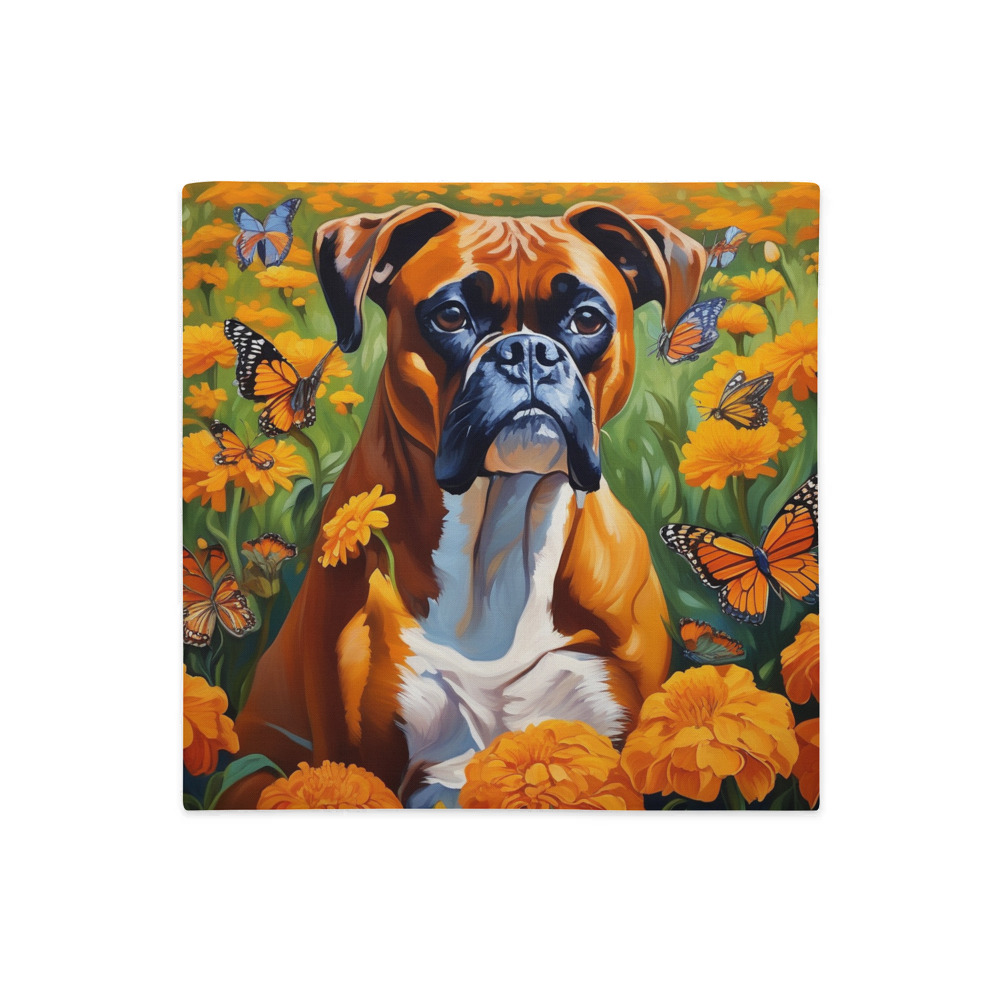 PugMug Custom Boxer Dog Premium Pillow Case