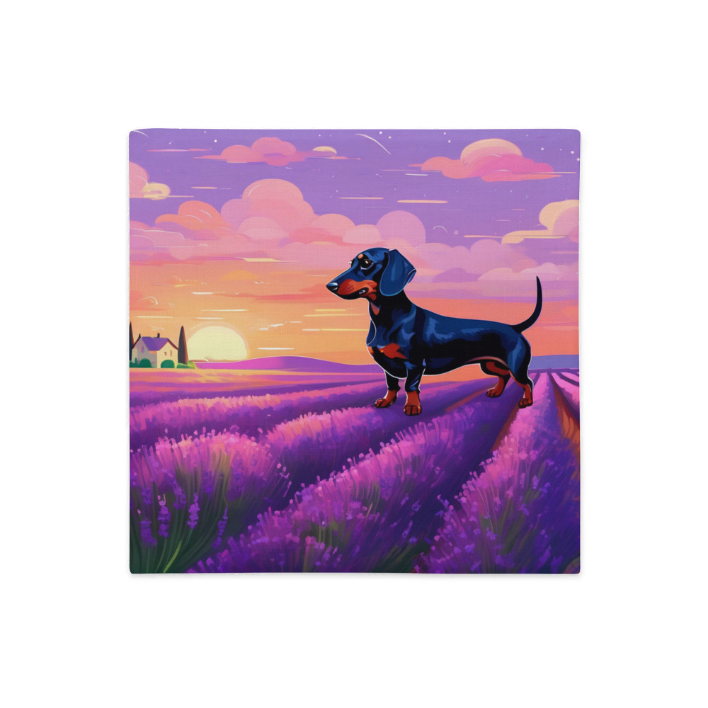 PugMug Custom Black Dachshund Premium Pillow Case