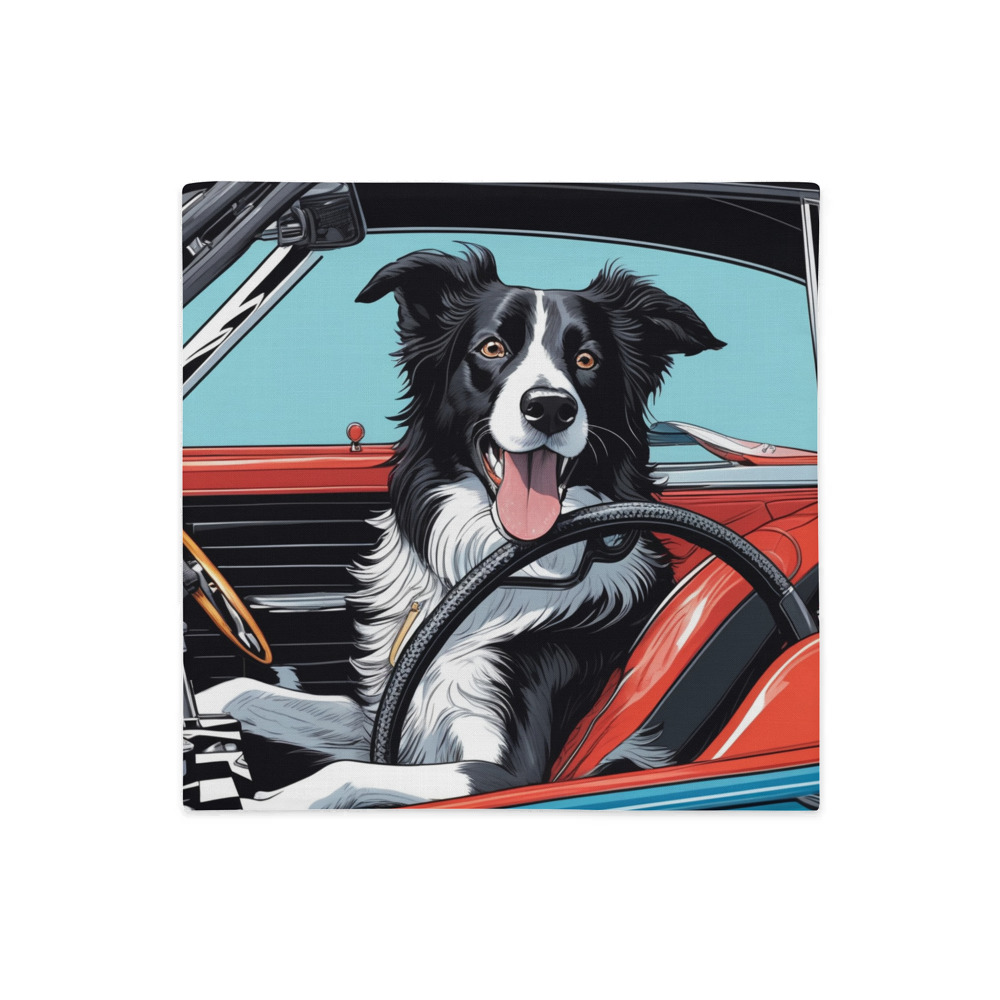 PugMug Custom Border Collie Premium Pillow Case