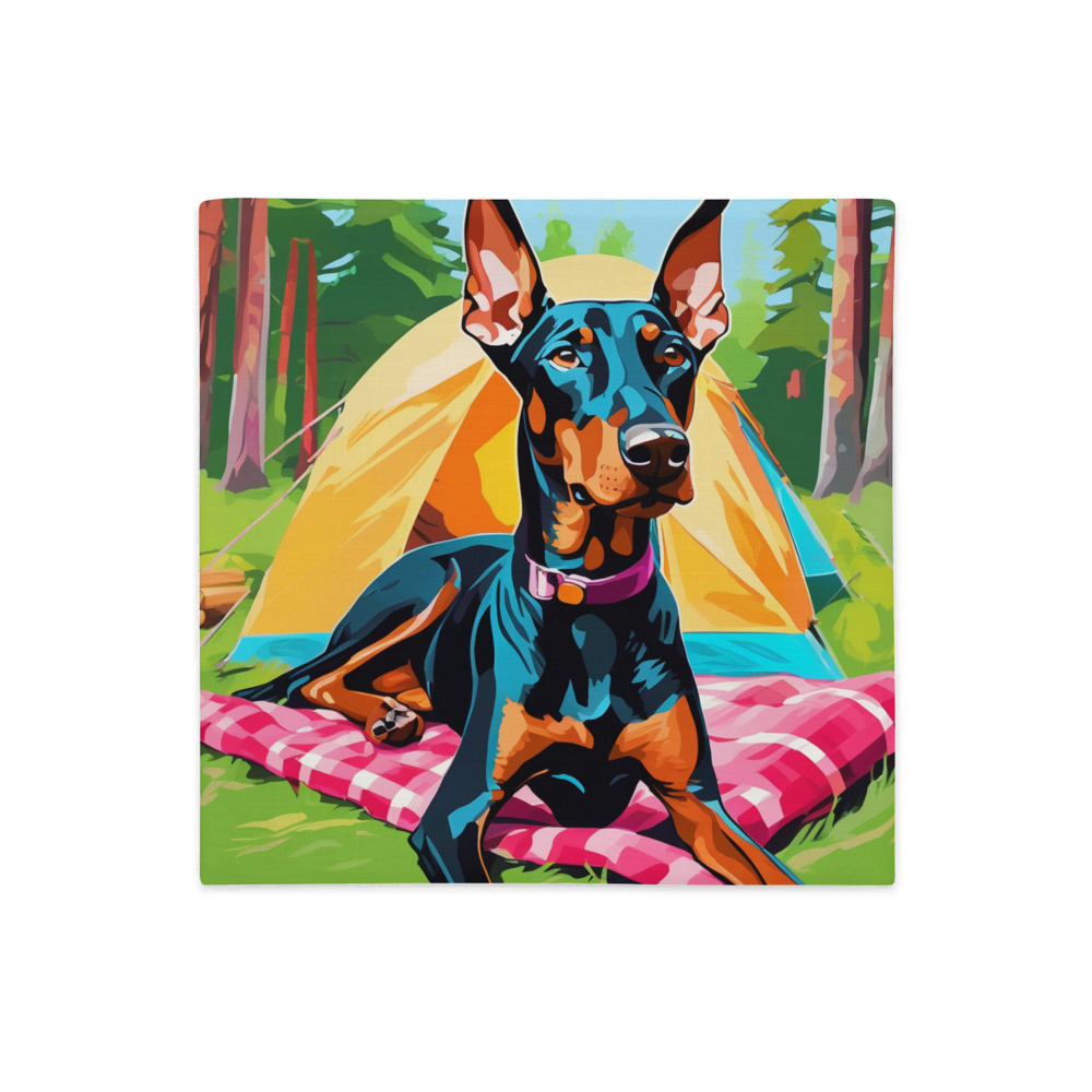 PugMug Custom Doberman Pinscher Premium Pillow Case