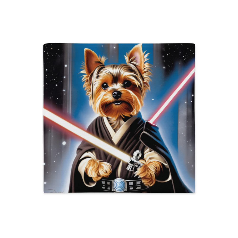 PugMug Custom Yorkshire Terrier Premium Pillow Case