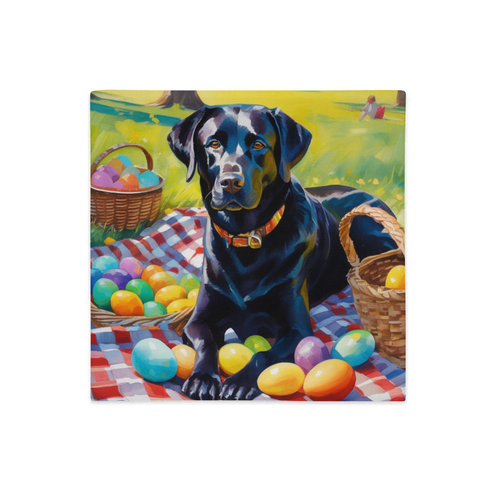 PugMug Custom Black Labrador Retriever Premium Pillow Case