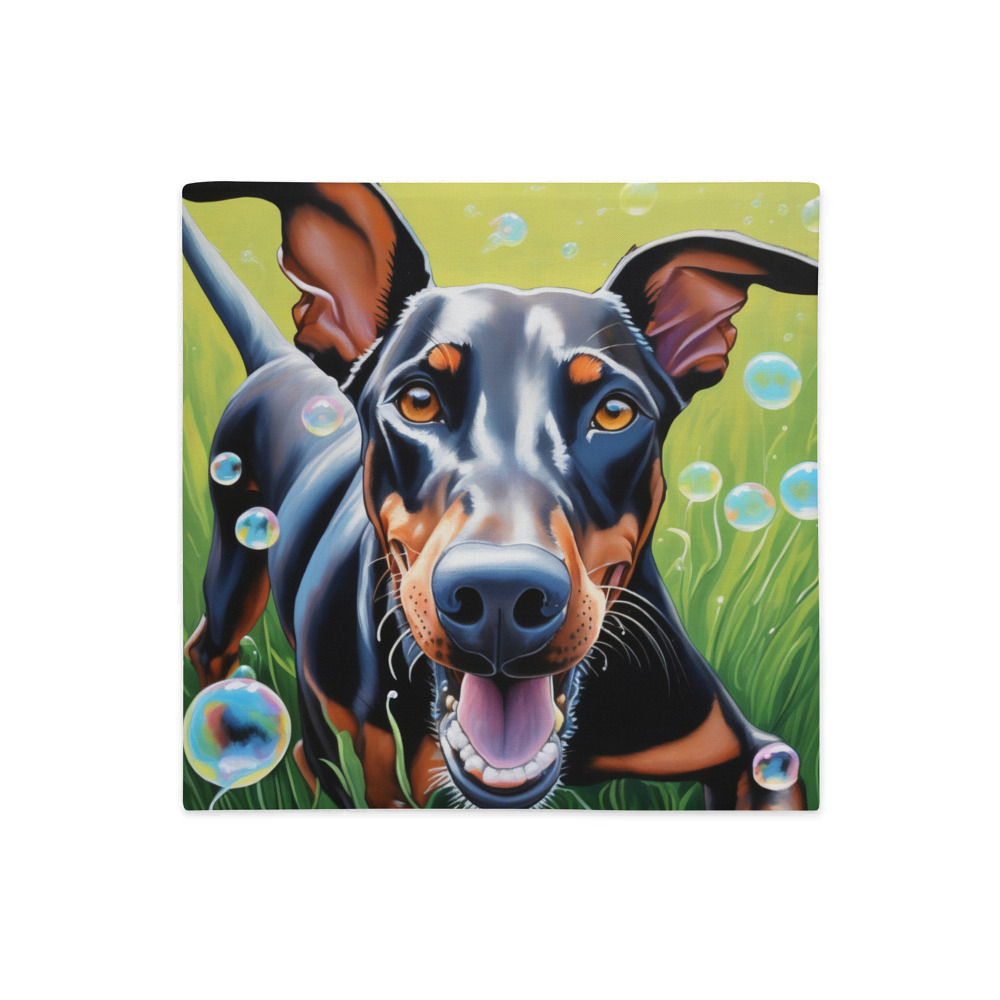 PugMug Custom Doberman Pinscher Premium Pillow Case