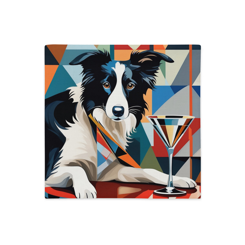 PugMug Custom Border Collie Premium Pillow Case