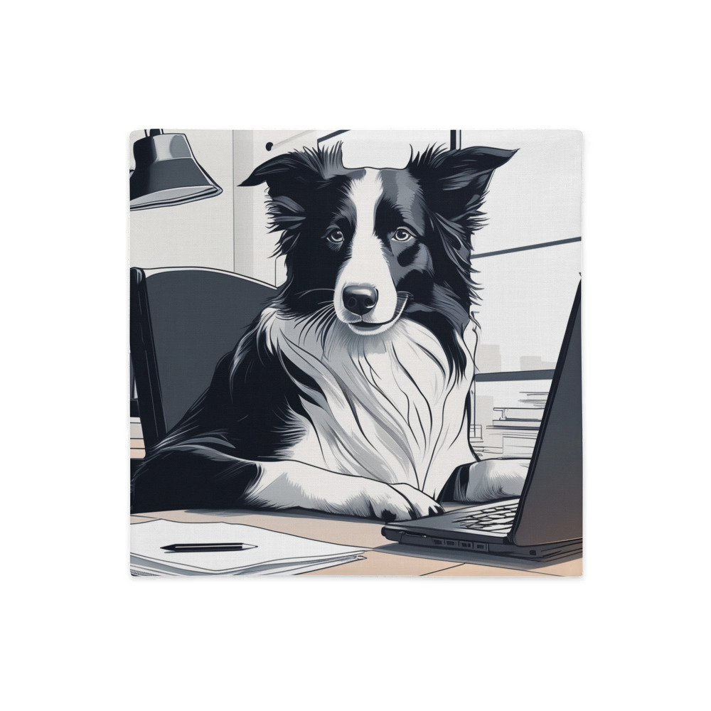 PugMug Custom Border Collie Premium Pillow Case