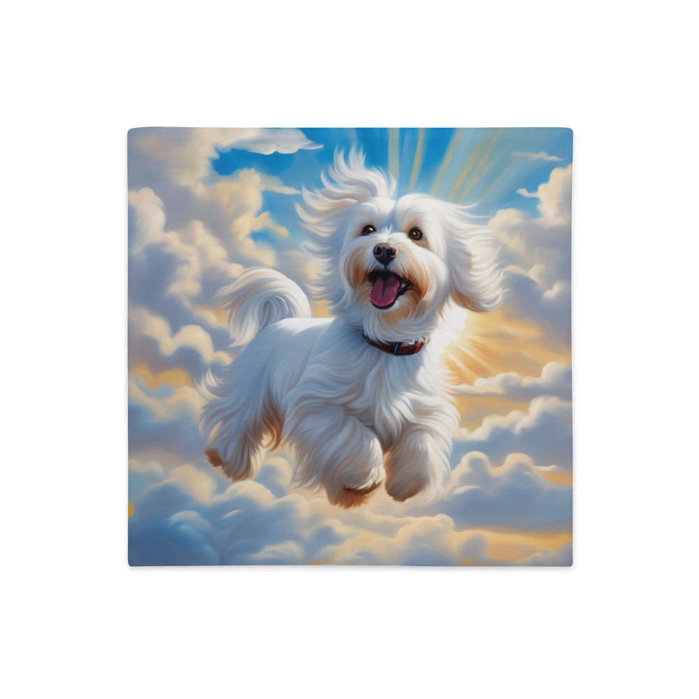 PugMug Custom White Havanese Dog Premium Pillow Case