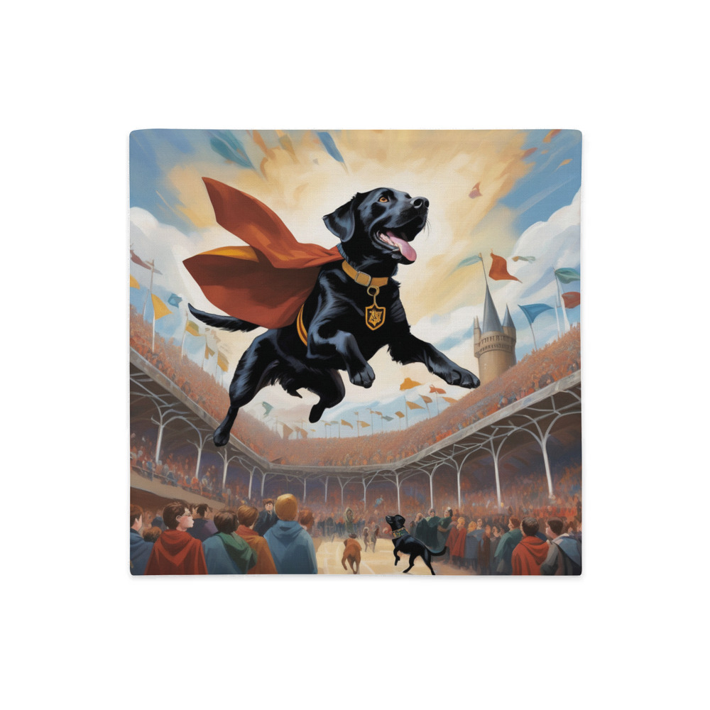 PugMug Custom Black Labrador Retriever Premium Pillow Case