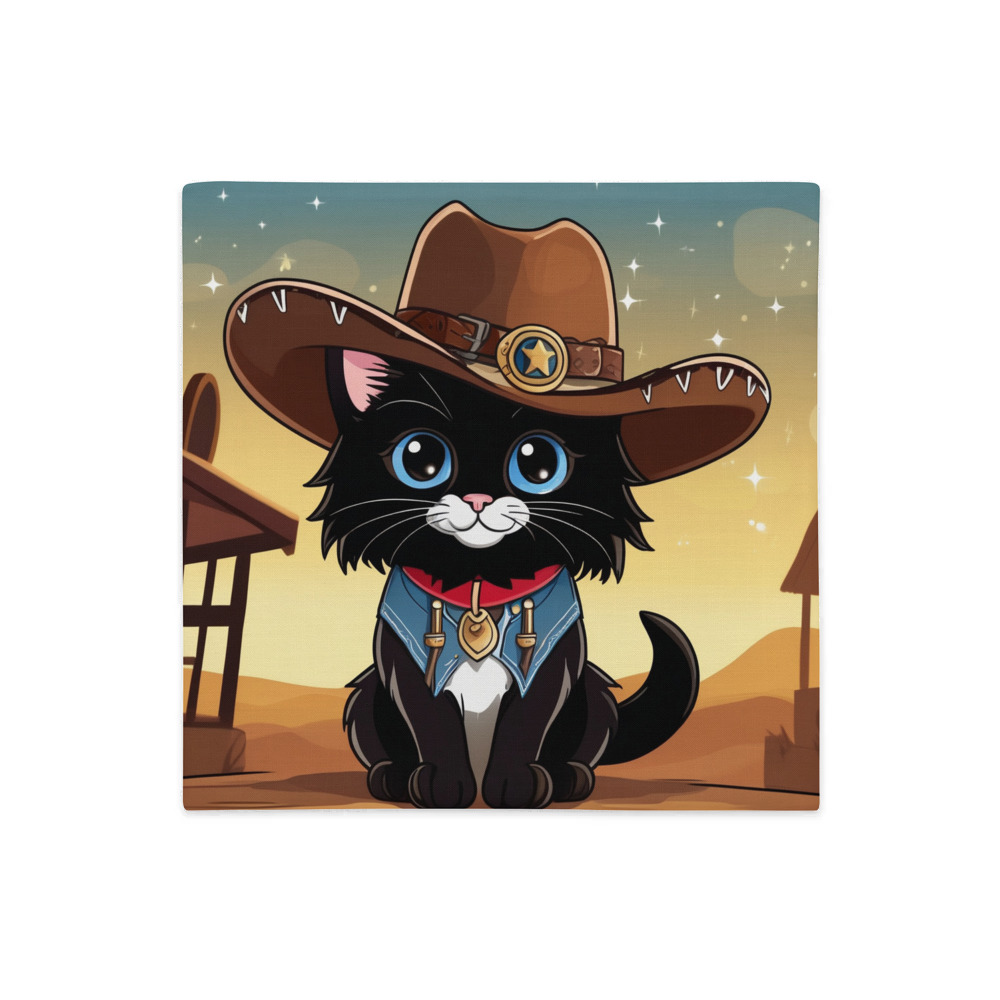 PugMug Custom Black Ragdoll Cat Premium Pillow Case