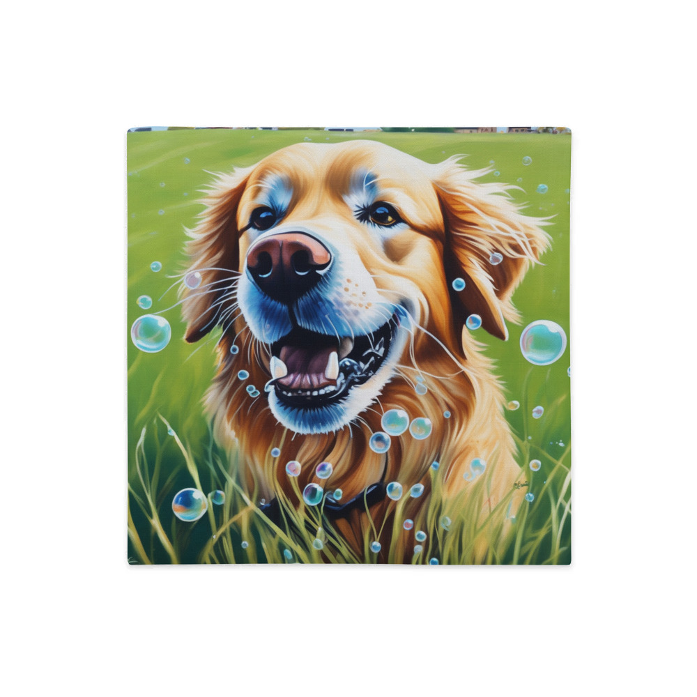 PugMug Custom Golden Retriever Premium Pillow Case