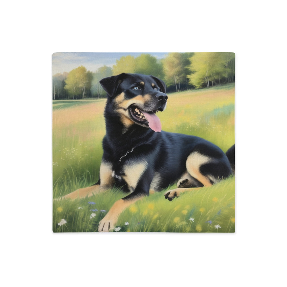 PugMug Custom Blue Premium Pillow Case