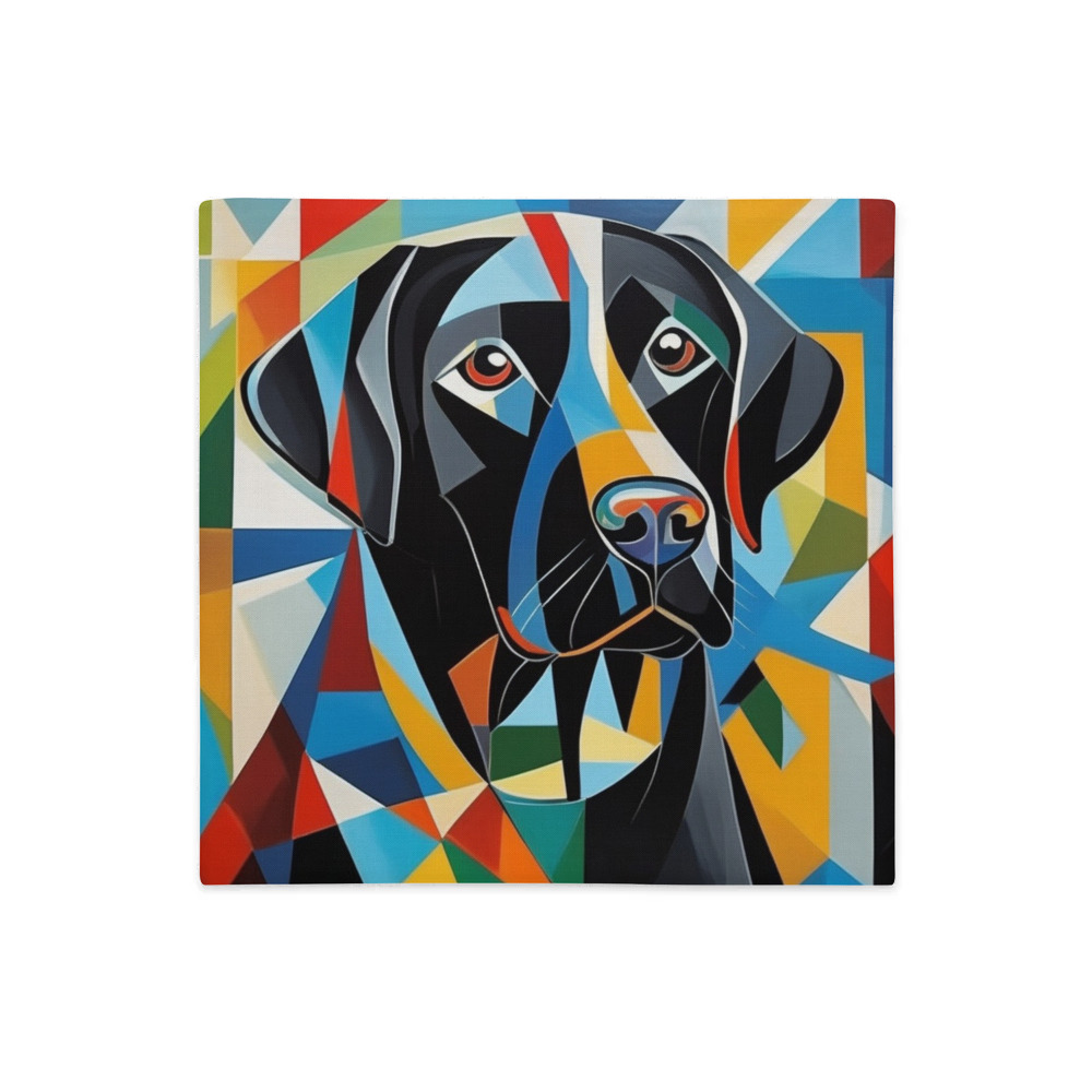PugMug Custom Black Labrador Retriever Premium Pillow Case
