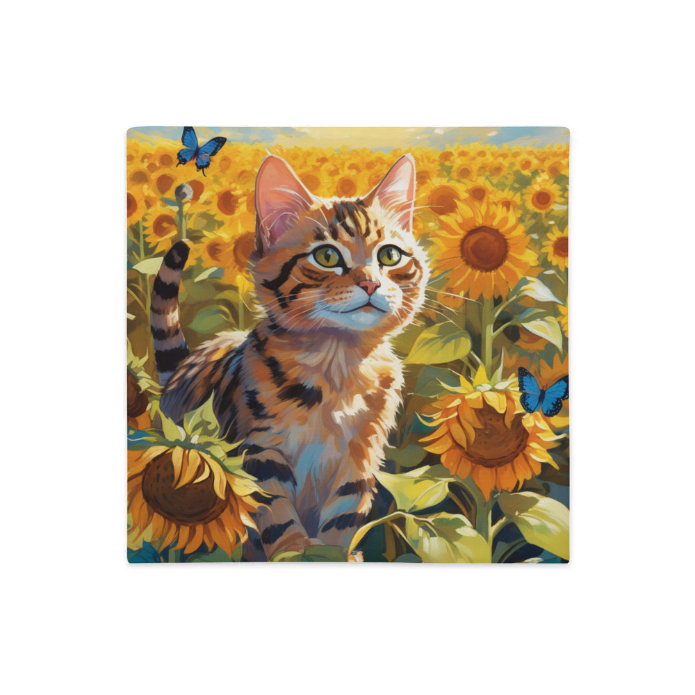 PugMug Custom Tabby Exotic Cat Premium Pillow Case