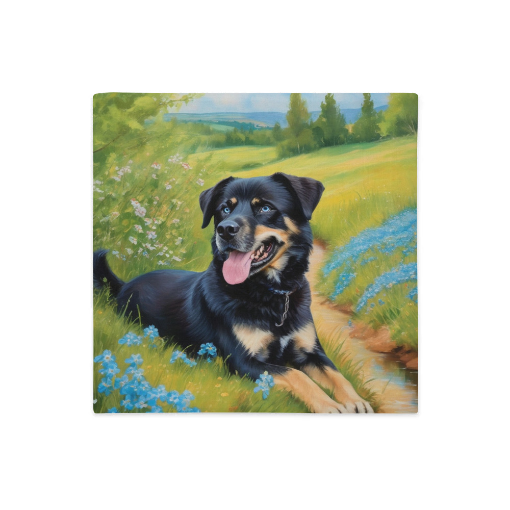 PugMug Custom Blue Premium Pillow Case