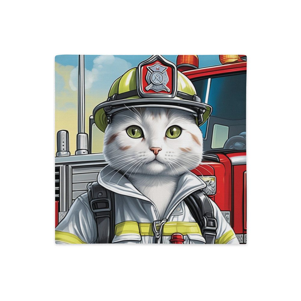 PugMug Custom White Companion Cat Premium Pillow Case