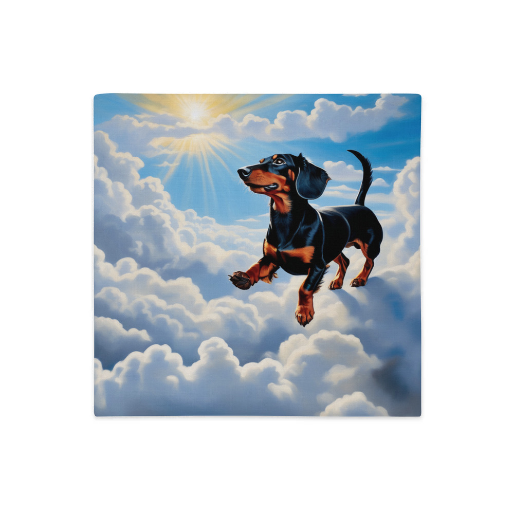 PugMug Custom Black Dachshund Premium Pillow Case