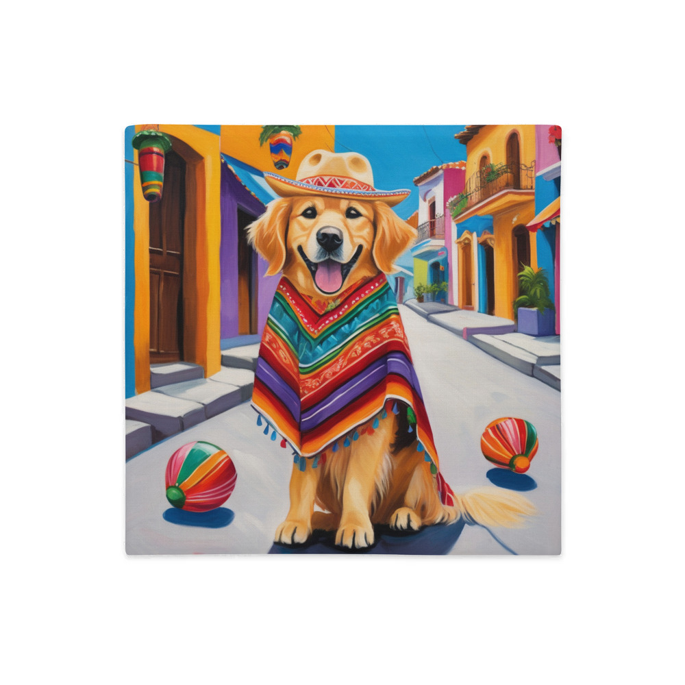 PugMug Custom Golden Retriever Premium Pillow Case