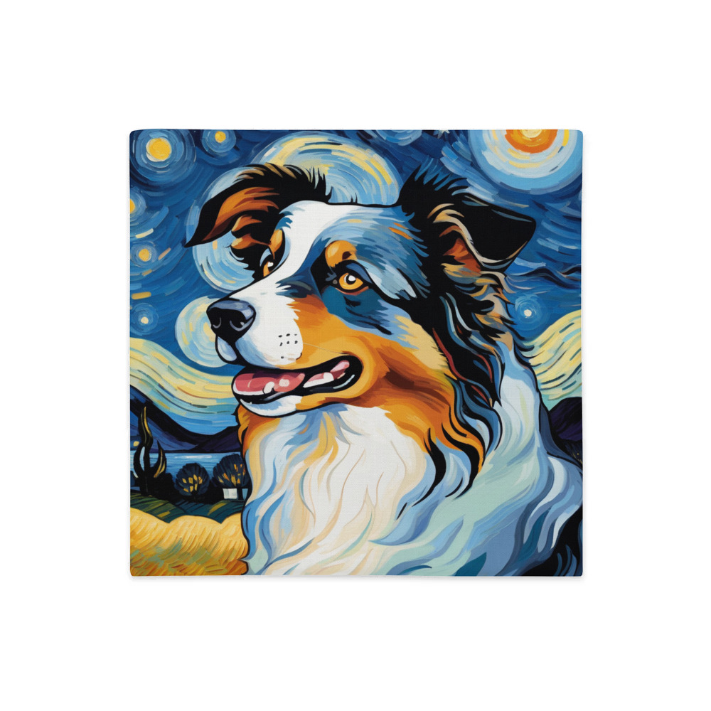 PugMug Custom Australian Shepherd Dog Premium Pillow Case