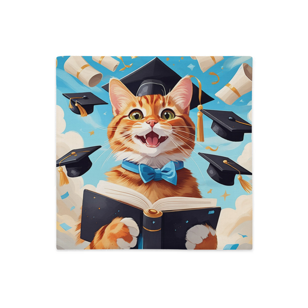 PugMug Custom Tabby Companion Cat Premium Pillow Case
