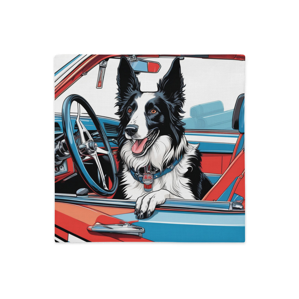 PugMug Custom Border Collie Premium Pillow Case