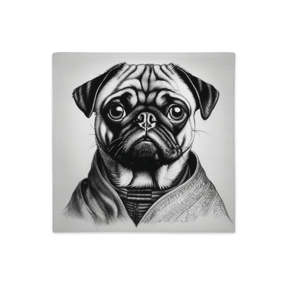 PugMug Custom Pug Premium Pillow Case