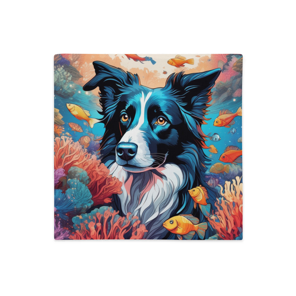 PugMug Custom Border Collie Premium Pillow Case