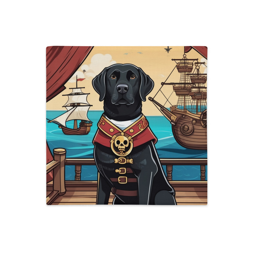 PugMug Custom Black Labrador Retriever Premium Pillow Case