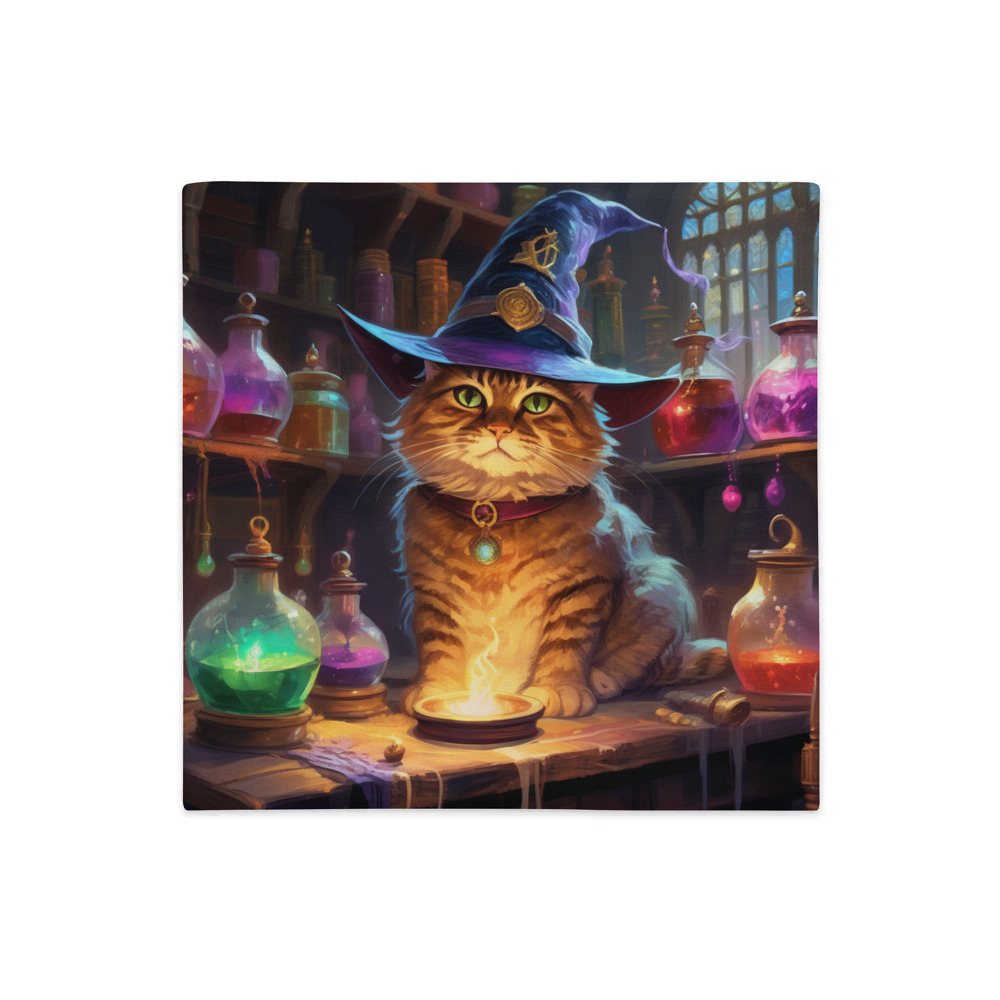 PugMug Custom Tabby Exotic Cat Premium Pillow Case