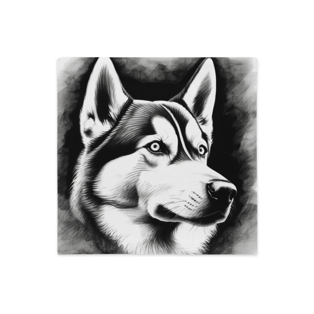 PugMug Custom Siberian Husky Premium Pillow Case