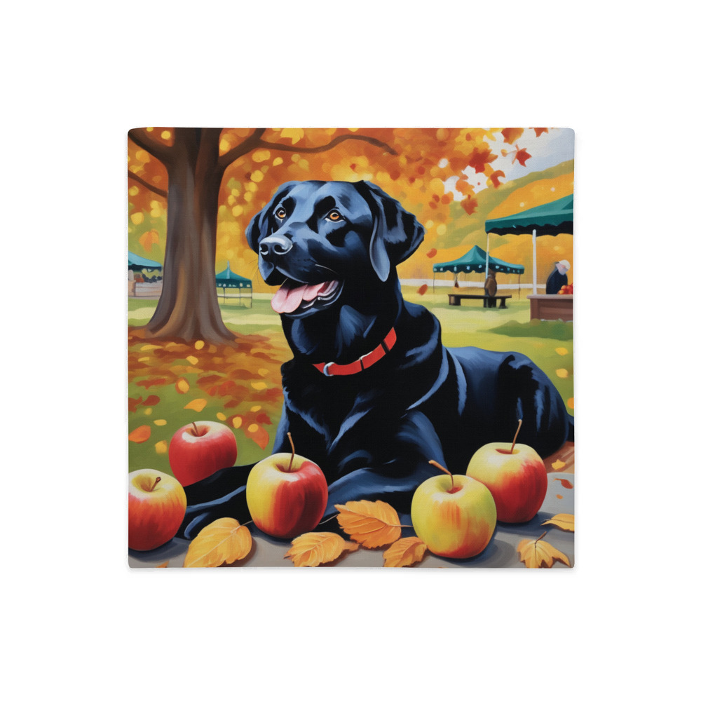 PugMug Custom Black Labrador Retriever Premium Pillow Case
